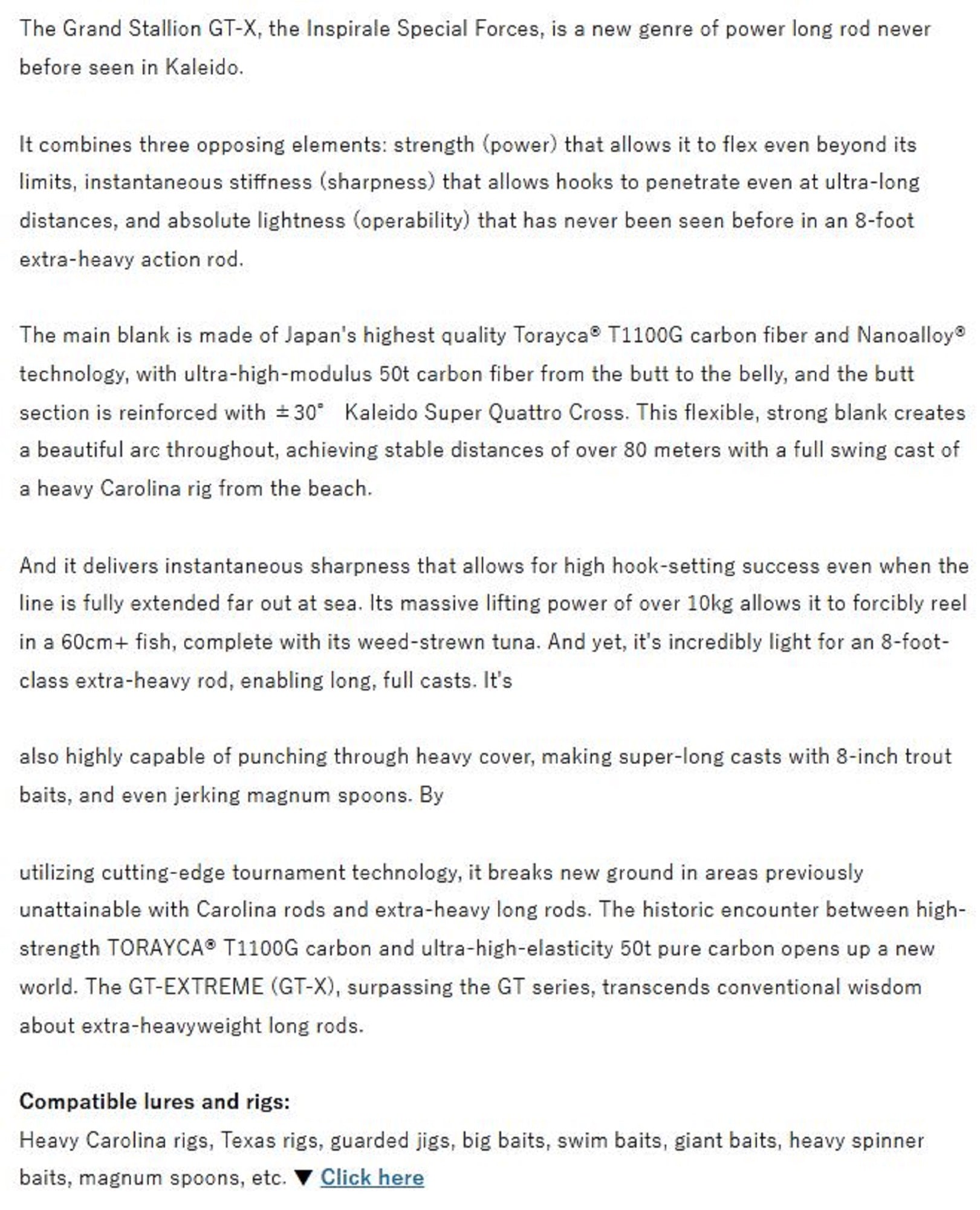 Evergreen Rod Baitcast Inspirare GTX C710 XHX " Grand Stallion GTX " (0640)